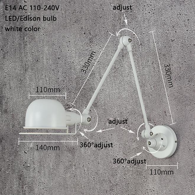 Classic Loft Style Adjustable Jielde Wall Lamp