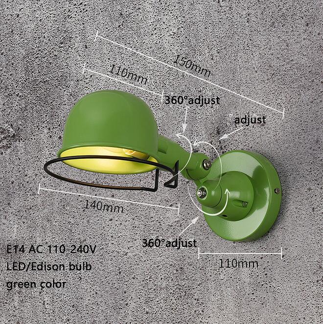 Classic Loft Style Adjustable Jielde Wall Lamp