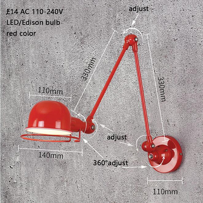 Classic Loft Style Adjustable Jielde Wall Lamp