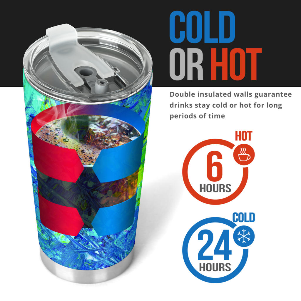 Abstract Oil Paintings P3 - Travel Tumbler