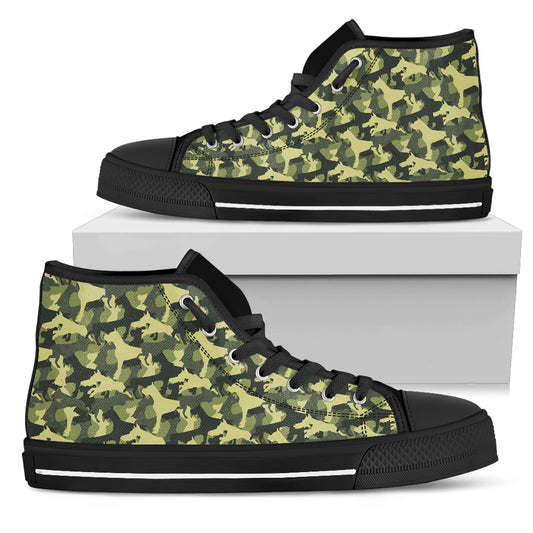 Camouflage Boxer Military Women's High Top