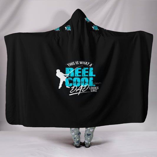 Customised Hoodie Blanket-Reel Dad Loves Fishing