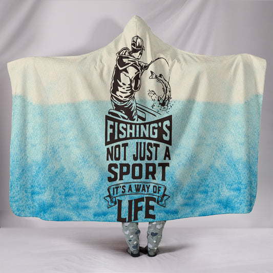 Custom Hoodie Blanket - Fishing Life