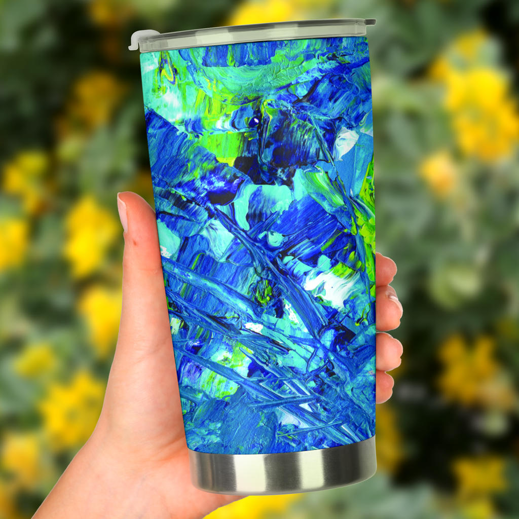 Abstract Oil Paintings P3 - Travel Tumbler