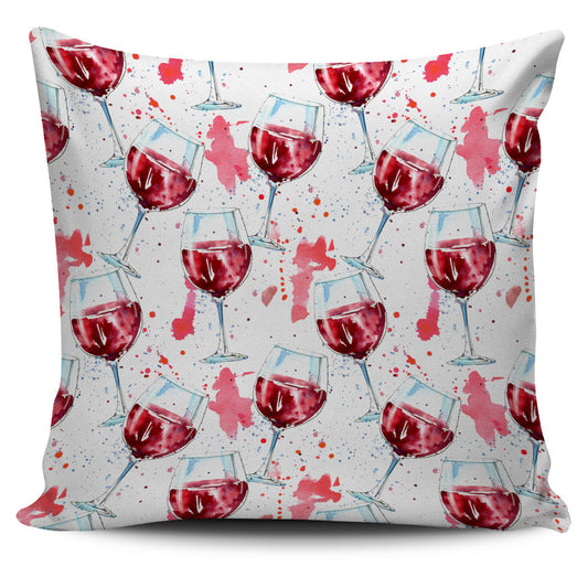 A Glass of Wine Pillow Cover